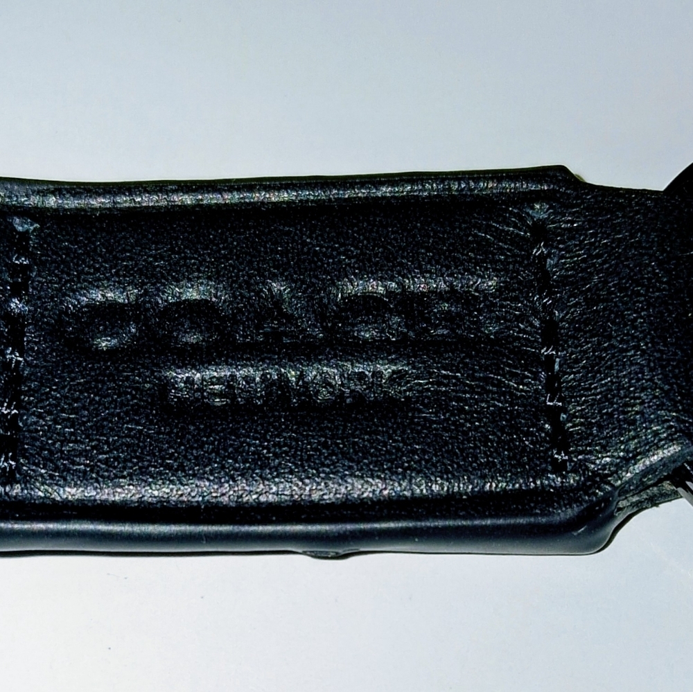 Coach Black Leather Key Chain New With Out Tags - Picture 7 of 7